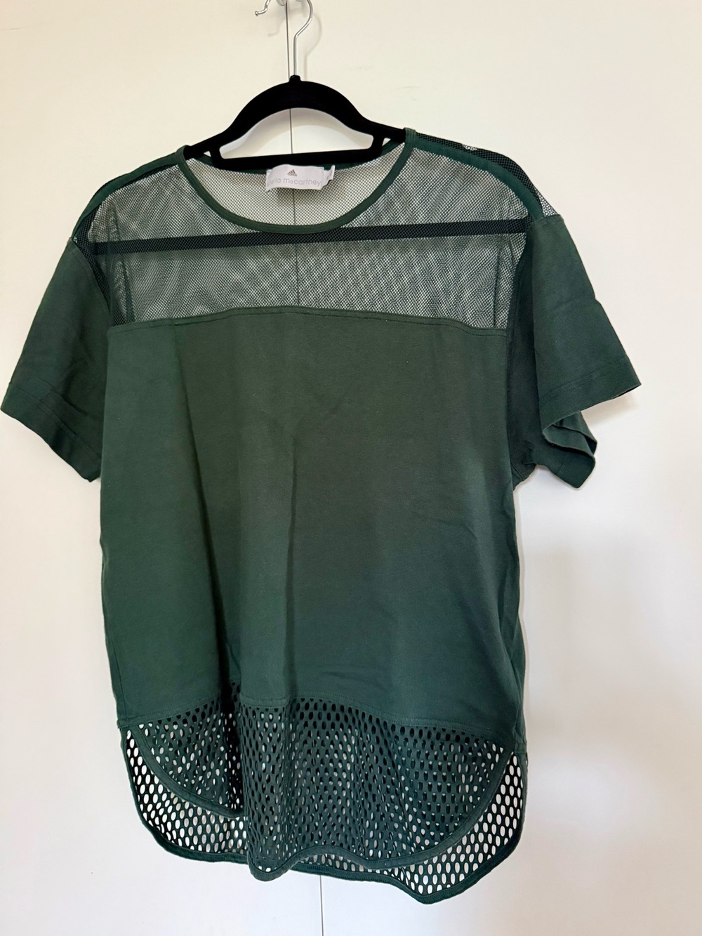 Double Mesh Short Sleeve Tee: Adidas by Stella McCartney